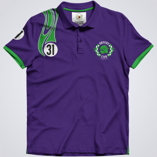 Purple Hippie Polo Shirt